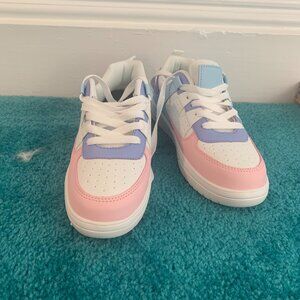White Multicolored Pastel Sneakers